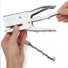 Tűzőgép, kézi, 24/8, 45 lap, fém, RAPESCO "Porpoise ONE", króm