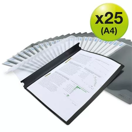 Gyorsfűző, PP, A4, RAPESCO "Eco", fekete