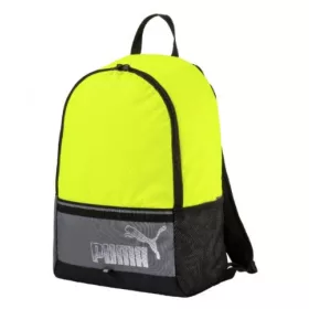 Iskolatáska, Puma, neon sárga - szürke színű