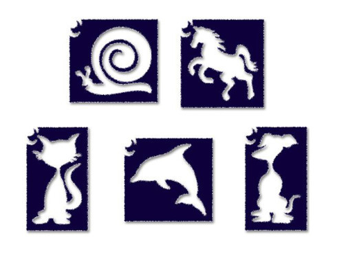 Tytoo,tetoválás sablon szett, különböző mintákkal, 5 db/cs.