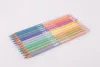 Színes ceruza készlet, kétvégű, háromszögletű, APLI "Pastel Duo", 24 különböző pasztell szín