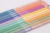 Színes ceruza készlet, kétvégű, háromszögletű, APLI "Pastel Duo", 24 különböző pasztell szín