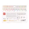 Filctoll készlet, 2,5 mm, kimosható, nyomda, APLI Kids "Stamps", 14 különböző szín és minta