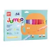 Filctoll készlet, 9,6 mm, kimosható, vastag, APLI Kids "Jumbo", 14 különböző szín