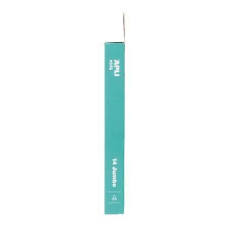 Filctoll készlet, 9,6 mm, kimosható, vastag, APLI Kids "Jumbo", 14 különböző szín