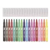 Filctoll készlet, 4,8 mm, kimosható, csillámos, APLI Kids "Glitter", 18 különböző szín