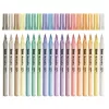 Filctoll készlet, 3,6 mm, kimosható, metálfényű, APLI Kids "Metallic", 18 különböző szín