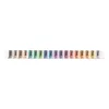 Filctoll készlet, 3,6 mm, kimosható, metálfényű, APLI Kids "Metallic", 18 különböző szín
