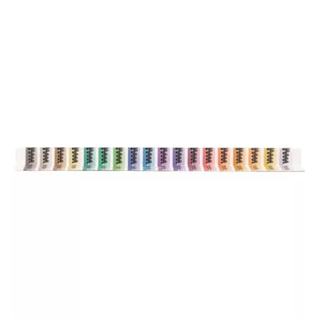 Filctoll készlet, 3,6 mm, kimosható, metálfényű, APLI Kids "Metallic", 18 különböző szín