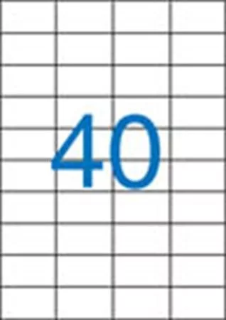 Etikett címke 52,5x29,7 mm, 4000 etikett/csomag