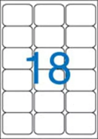 Etikett cimke Victoria 63,5x46,6 mm