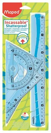 Vonalzókészlet, hajlítható, MAPED, 4 db-os 