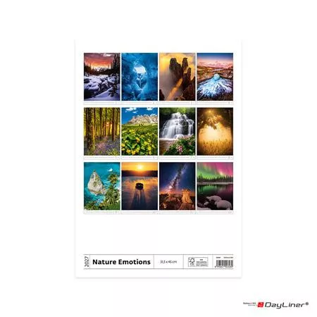 Naptár, fali, DAYLINER, "Foto&Natura"