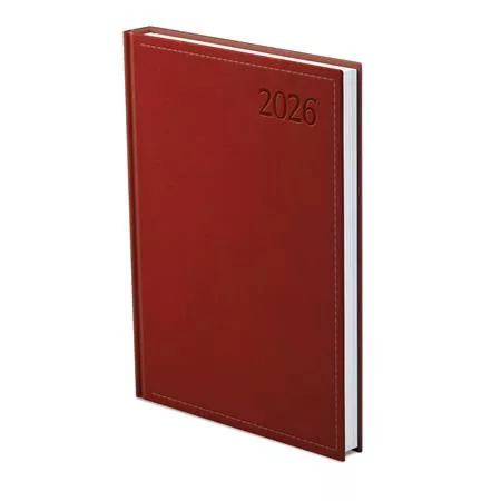 Naptár, tervező, A4, heti, TOPTIMER "Traditional", bordó