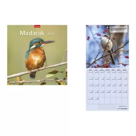 Naptár, fali, TOPTIMER "Madarak"