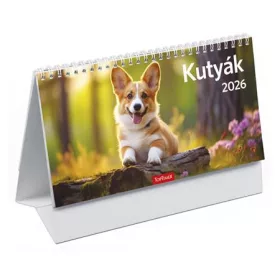 Naptár, asztali, álló, TOPTIMER, "Kutyák"