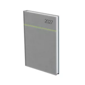   Naptár, tervező, A5, napi, TOPTIMER, "Young", szürke-zöld