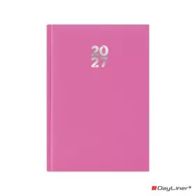   Naptár, tervező, A5, heti, DAYLINER, "Pannon", fuchsia