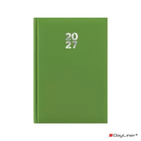   Naptár, tervező, A5, napi, DAYLINER, "Pannon", világoszöld