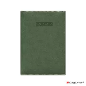   Naptár, tervező, A5, napi, DAYLINER, "Sherwood", zöld