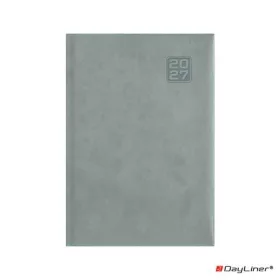   Naptár, tervező, A5, napi, DAYLINER "Square", szürkéskék