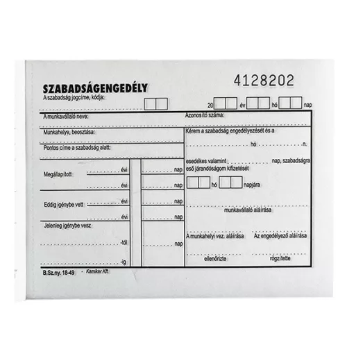 Szabadságengedély 50x2