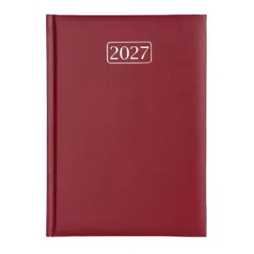   Naptár, tervező, A5, napi, VICTORIA OFFICE "Chrono", bordó (2027 évi)