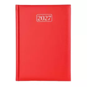   Naptár, tervező, A5, napi, VICTORIA OFFICE "Chrono", piros (2027 évi)