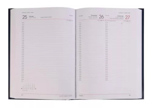 Naptár, tervező, A5, napi, VICTORIA OFFICE "Chrono", narancs (2027 évi)