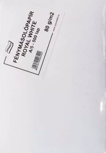 Fénymásolópapír A/5, 80g, 500ív/csom