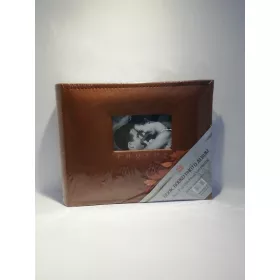 Fotóalbum, bedugós, bőrhatású, 10x15 cm/100 db.