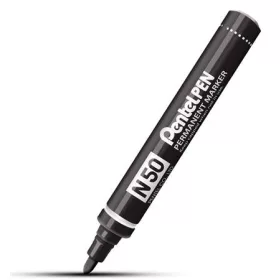   Alkoholos marker, 2 mm, kúpos, PENTEL "N50", fekete