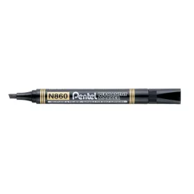   Alkoholos marker, 0,6-4,5 mm, vágott, PENTEL "N860", fekete