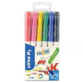   Filctoll készlet, 0,39-0,7 mm, törölhető, PILOT "Frixion Colors", 6 különböző szín