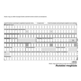 Átutalási megbízás A/6