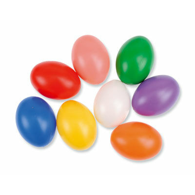 Húsvéti műanyag tojás, 6 cm, lyukas, vegyes színekben, db. ár
