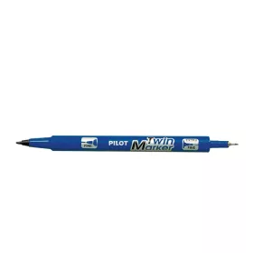   Alkoholos marker, 0,8/2 mm, kétvégű, PILOT "Twin", kék