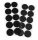 Tépőzár karikák fekete öntapadós 1,6 cm átmérő, 40 pár