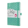 Naptár, A5, heti, 2027, kemény borító, SIGEL "Jolie", menta zöld