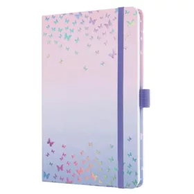   Naptár, A5, heti, 2027, kemény borító, SIGEL "Jolie", Butterfly Confetti Candy