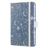 Naptár, A6, heti, 2027, kemény borító, SIGEL "Jolie", Cosmic Fantasy Blue
