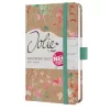 Naptár, A6, heti, 2027, kemény borító, SIGEL "Jolie", Green Floral Serenity