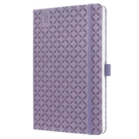 Naptár, A5, heti, 2027, kemény borító, SIGEL "Jolie",  Lavender Purple