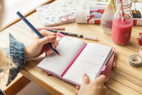 Naptár, A6, heti, 2026, kemény borító, SIGEL "Jolie", Mystic Aquamarin