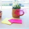 Jelölőcímke, nyíl, műanyag, 2x30lap, 76x50mm, STICK N, neon színek