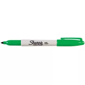   Alkoholos marker, 1 mm, kúpos, SHARPIE "Fine Point", zöld