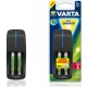 Elem Akkumulátor töltő, Varta Mini Charger+ 2 db 2100 mah tölthető AA elem