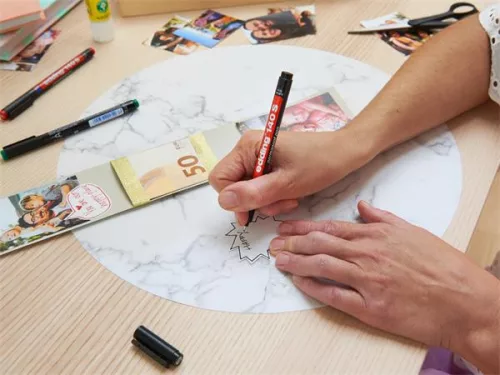 Alkoholos marker, OHP, 0,3 mm, EDDING "140 S", piros