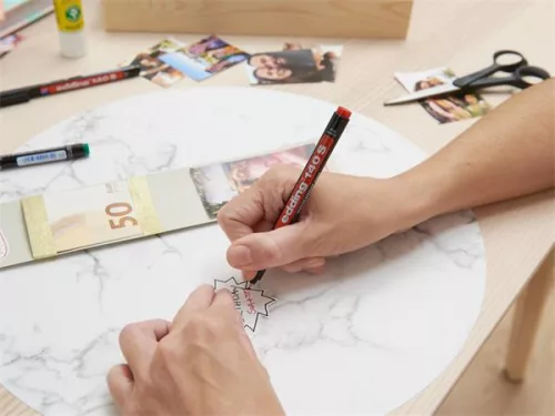 Alkoholos marker, OHP, 0,3 mm, EDDING "140 S", kék