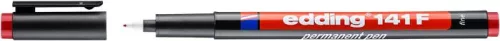 Alkoholos marker, OHP, 0,6 mm, EDDING "141 F", piros